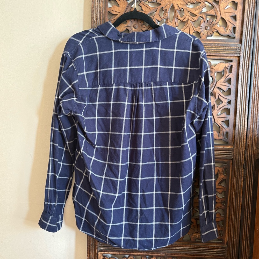 UNIQLO blue plaid flannel